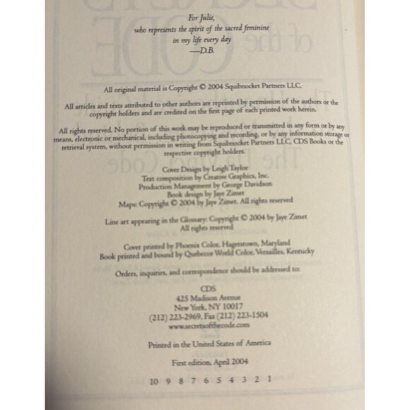 Secrets of the Code The Unauthorized Guide to the DaVinci Code 1st Edition 2004 - Picture 8 of 11